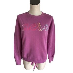 AERO Aeropostale Pullover Purple Hoodie Sweatshirt Drawstring Women’s Sz Medium